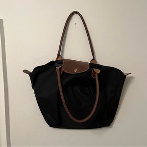 Longchamp Le Pliage Black Tote